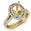 1.5Ct Diamond Vintage Engagement Halo Setting Ring Oval 18k Yellow Gold - javda.com 