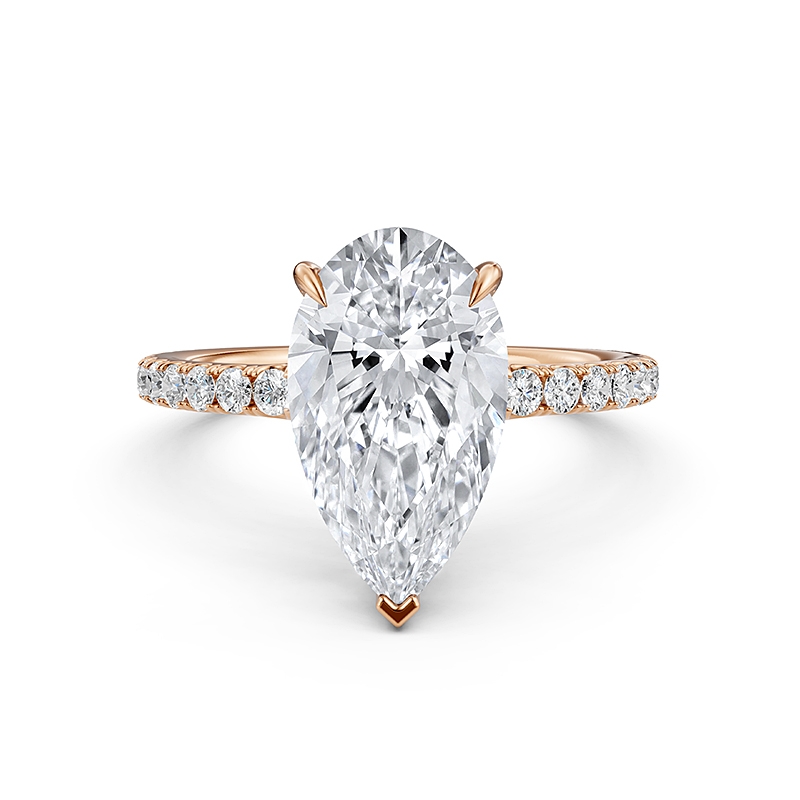  diamond Ring 14k Rose Gold