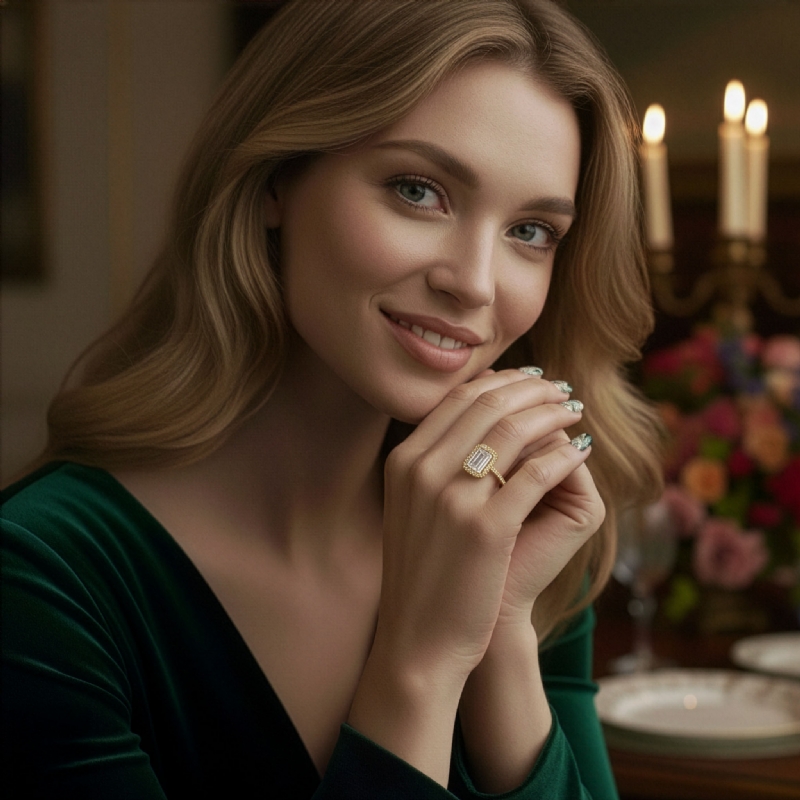  diamond Ring 14k Gold Yellow