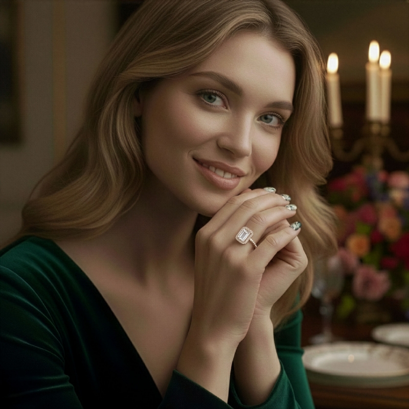  diamond Ring 14k Rose Gold