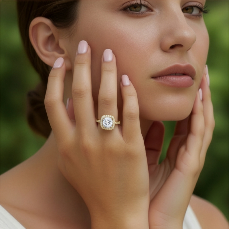  diamond Ring 14k Gold Yellow