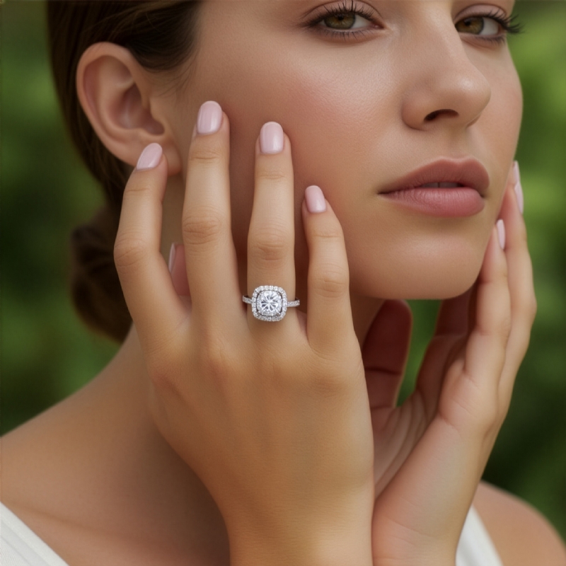  diamond Ring 14k Gold White