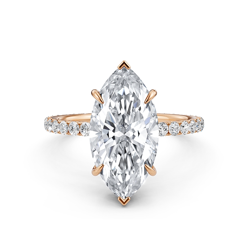  diamond Ring 14k Rose Gold