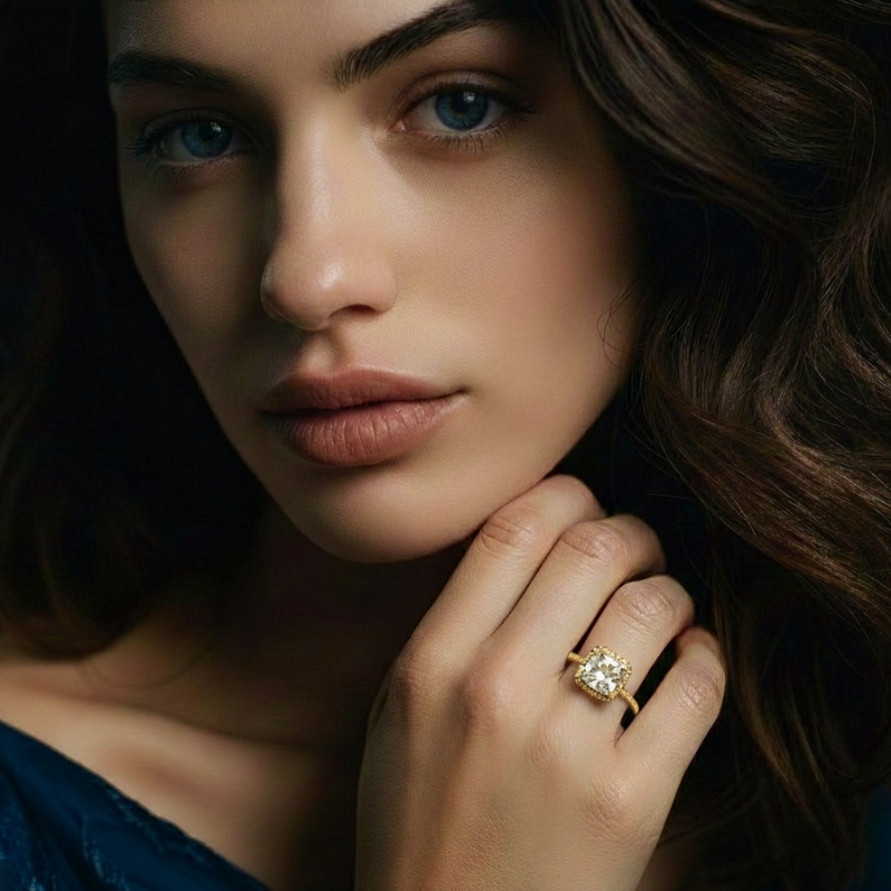  diamond Ring 14k Gold Yellow