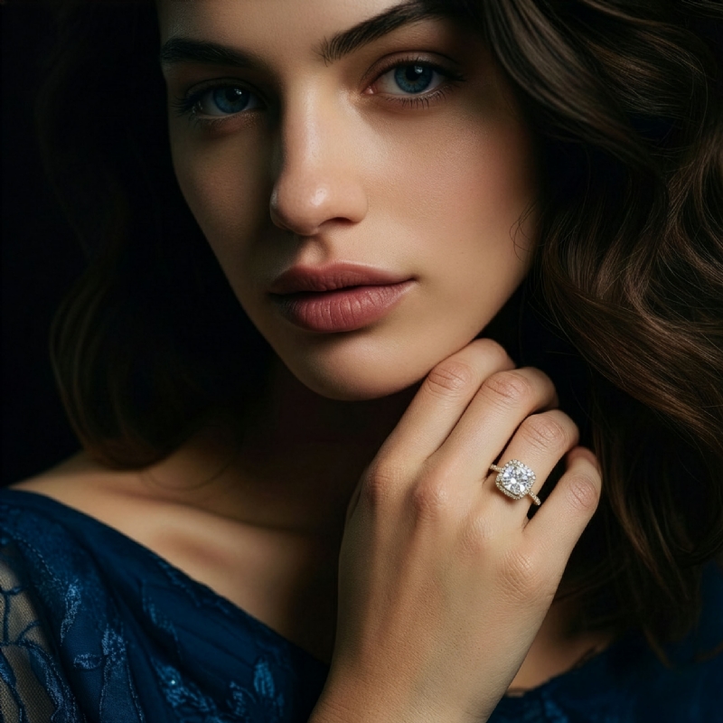  diamond Ring 14k Gold White