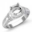 0.25Ct Round Princess Diamond Engagement Setting 14k White Gold Ring - javda.com 