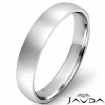 4mm Wedding Ring Platinum 950 Dome Shape Light Comfort Men Band 6g 8-8.75 Sz
