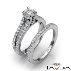 Accents Wedding Bridal Set diamond  Platinum 950
