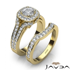 Split Shank Halo Bridal Set diamond Hot Deals 14k Gold Yellow