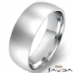 Men Wedding Band Plain Dome Comfort Light Ring 7mm 14k Gold White 7.1g 6-6.75 Sz