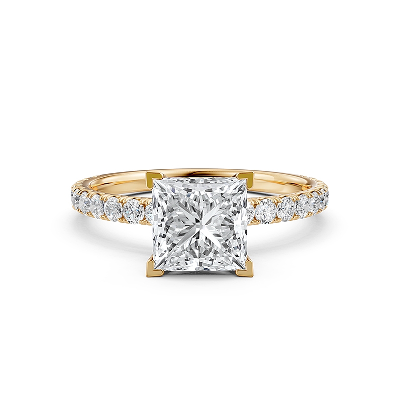  diamond Ring 18k Gold Yellow