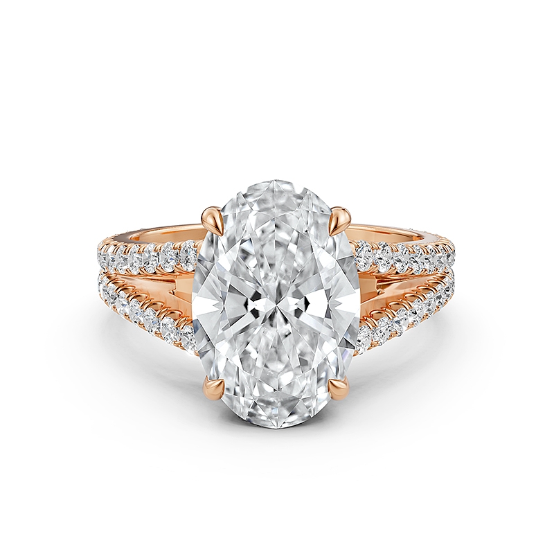  diamond Ring 14k Rose Gold