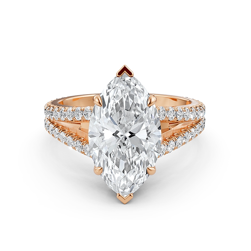  diamond Ring 18k Rose Gold