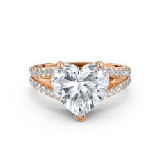  diamond Ring 18k Rose Gold