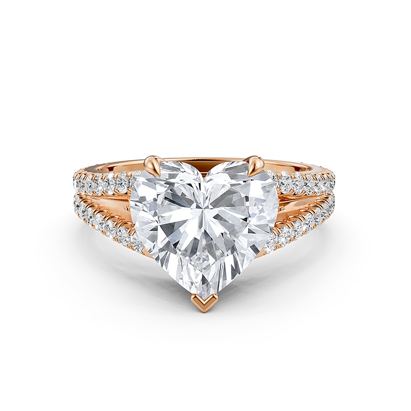  diamond Ring 14k Rose Gold