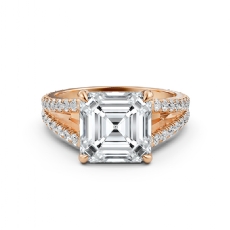  diamond Ring 18k Rose Gold