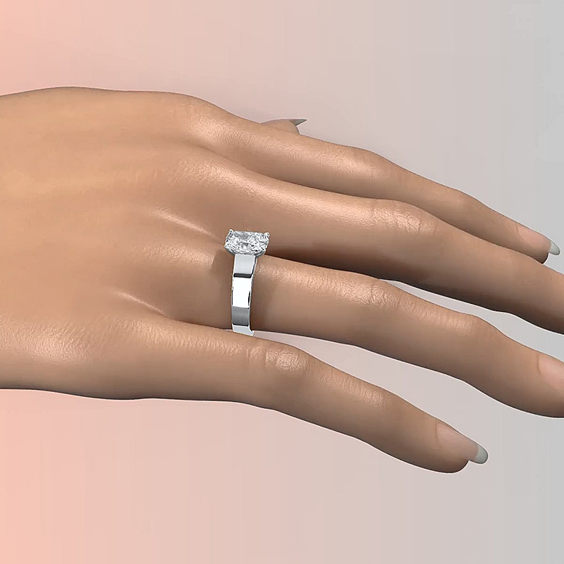  diamond Ring 14k Gold White