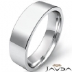 6mm Men Comfort Fit Flat Pipe Cut Wedding Band Ring Platinum 950 10.3g 5-5.75 Sz