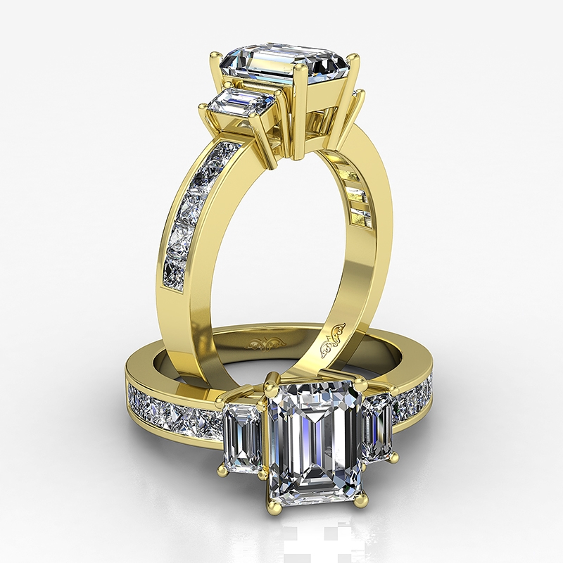  diamond Ring 18k Gold Yellow