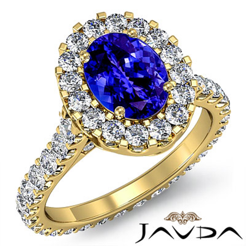  Oval diamond  Ring in 14k Gold Yellow