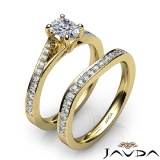 4 Prong Micropave Bridal Set diamond  18k Gold Yellow