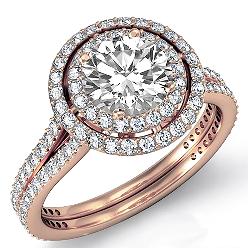  diamond Ring 14k Rose Gold