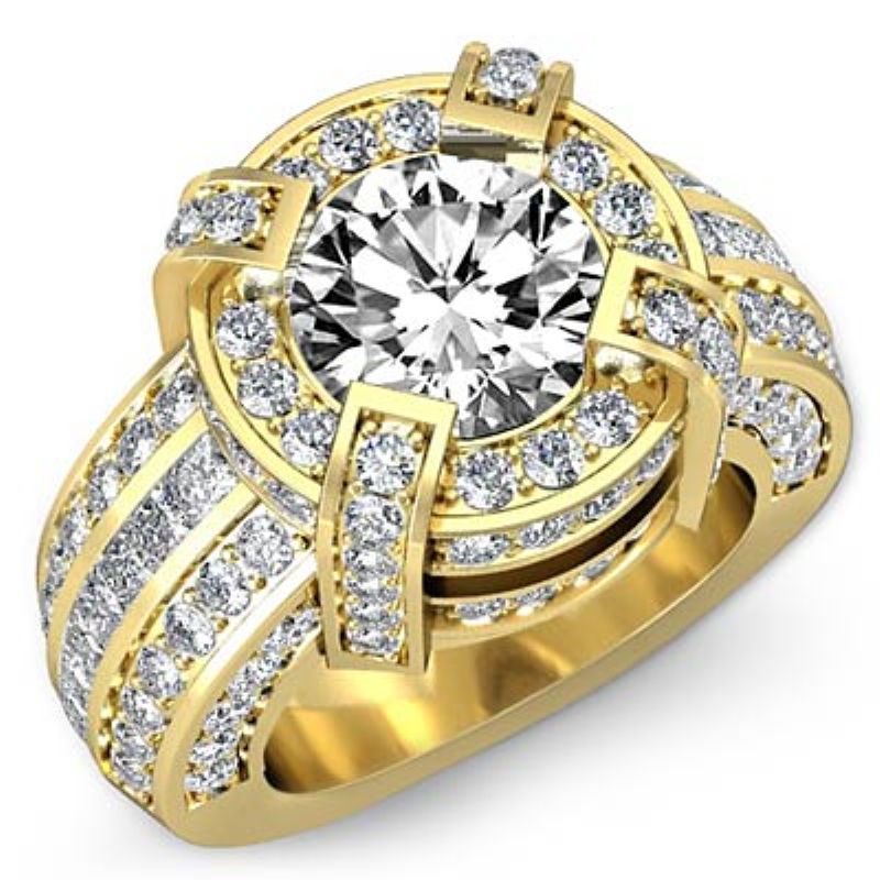  diamond Ring 14k Gold Yellow