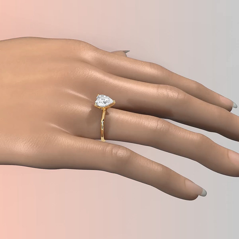  diamond Ring 18k Gold Yellow