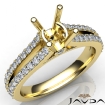 Diamond Engagement Split Shank Setting Round Semi Mount Ring 18k Yellow Gold 0.65Ct - javda.com 