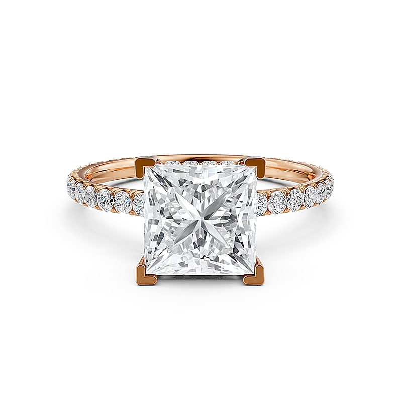  diamond Ring 14k Rose Gold