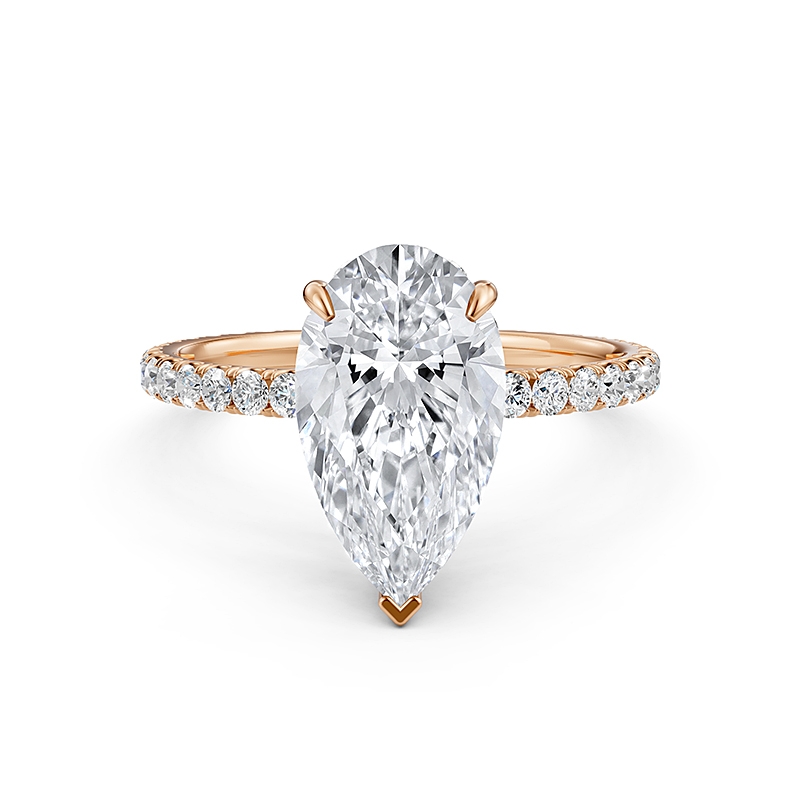  diamond Ring 14k Rose Gold