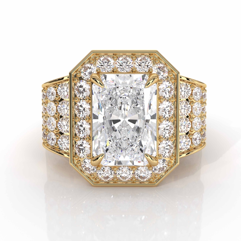  diamond Ring 18k Gold Yellow