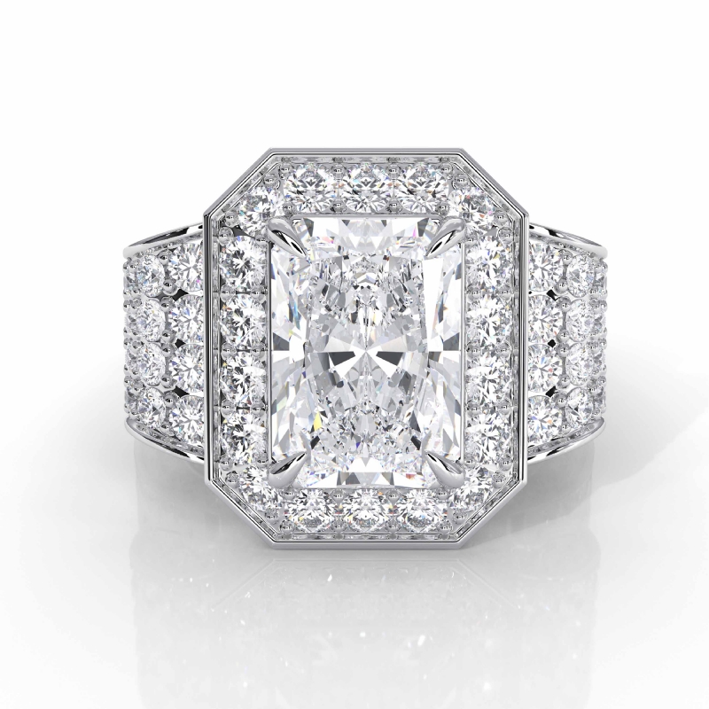  diamond Ring 14k Gold White