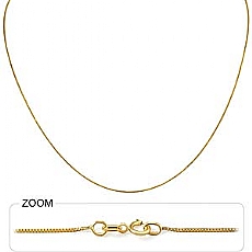 14k Yellow Gold Box Chain (0.6mm,16