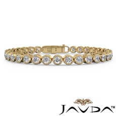 Round Diamond Tennis Bracelet 3.3mm width 7.5 Inches Length 18k Gold Yellow (3.16Ct. tw.)