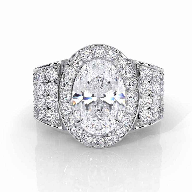  diamond Ring 18k Gold White