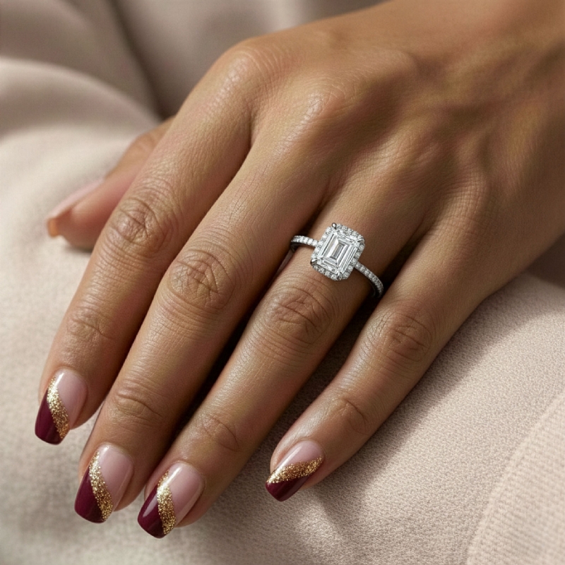  diamond Ring 14k Gold White