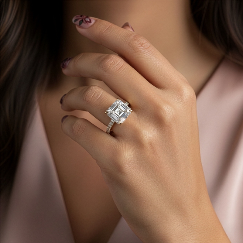  diamond Ring 18k Gold Yellow