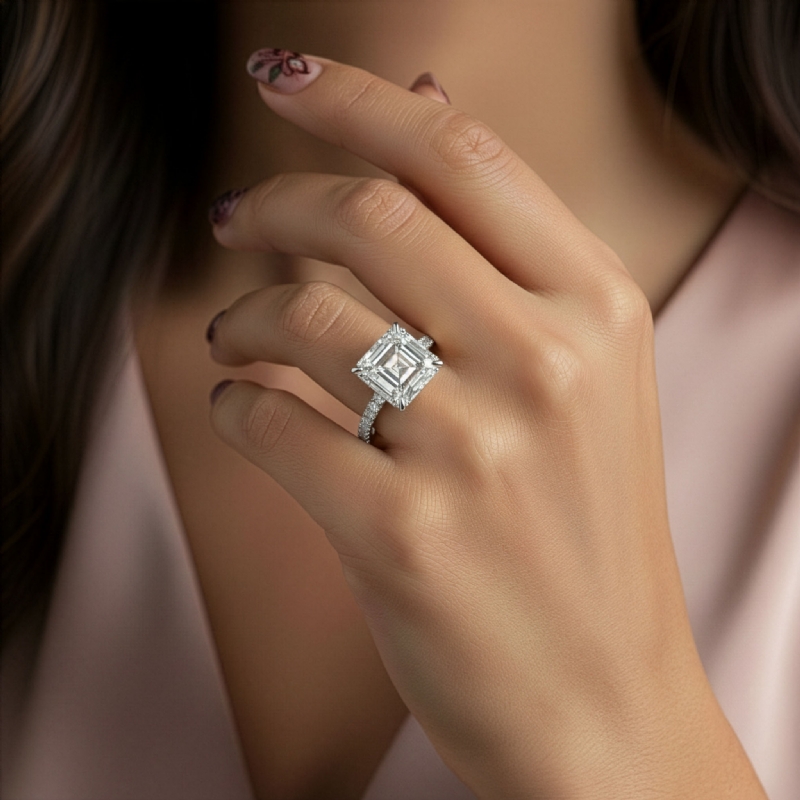  diamond Ring 14k Gold White