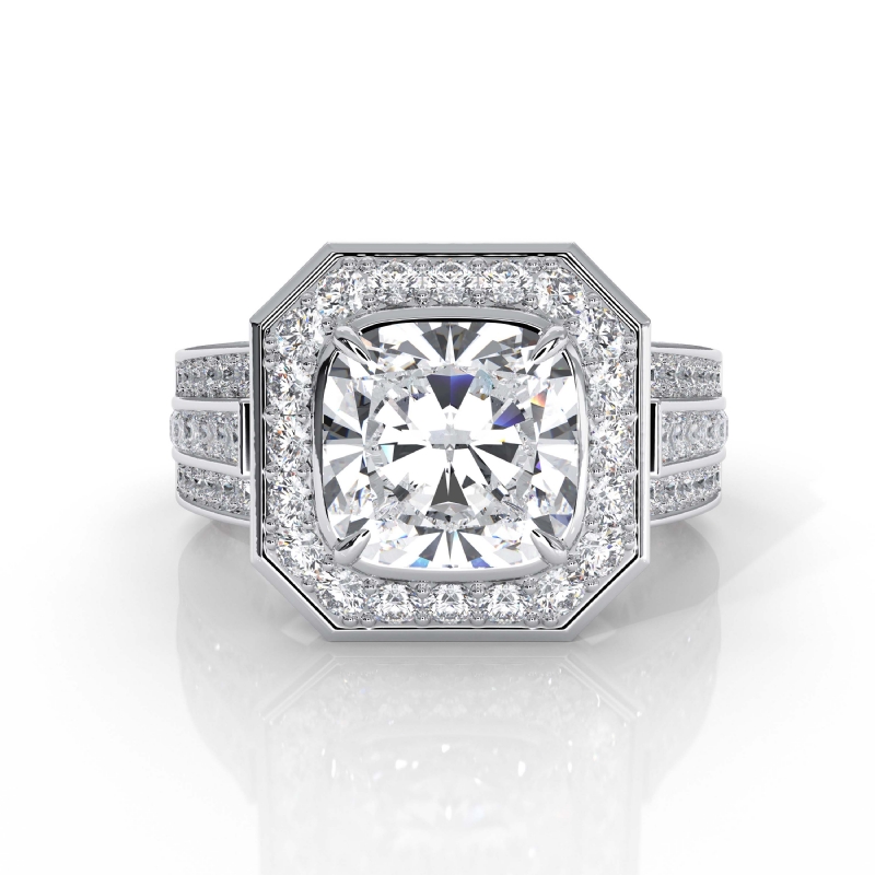  diamond Ring 14k Gold White