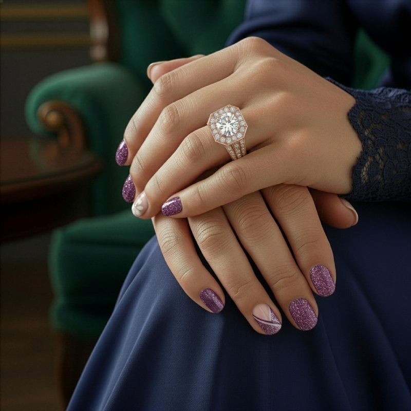  diamond Ring 18k Rose Gold