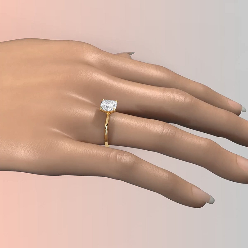  diamond Ring 14k Gold Yellow