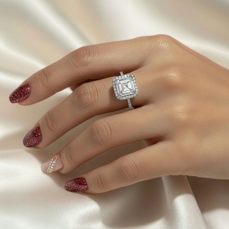  diamond Ring 14k Gold White