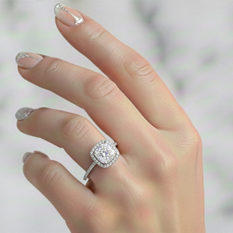  diamond Ring 14k Gold White