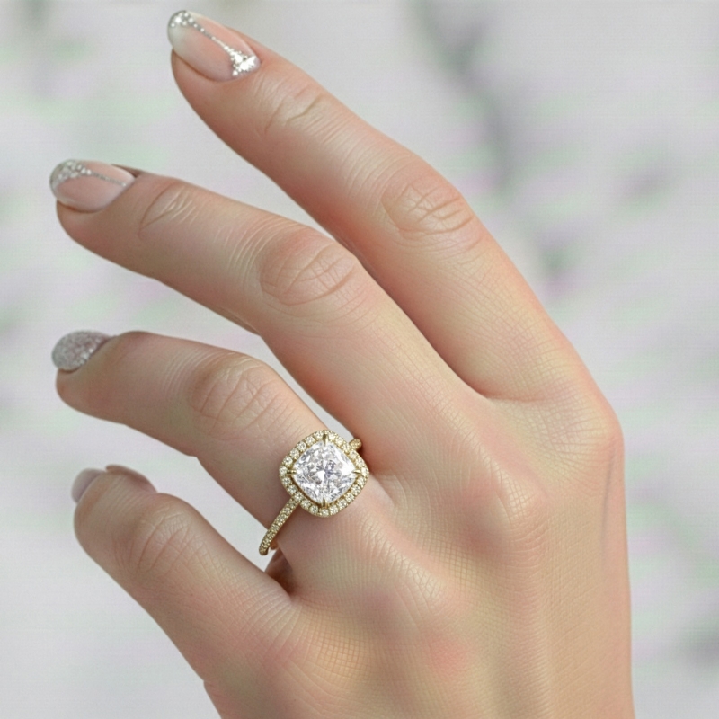  diamond Ring 14k Gold Yellow