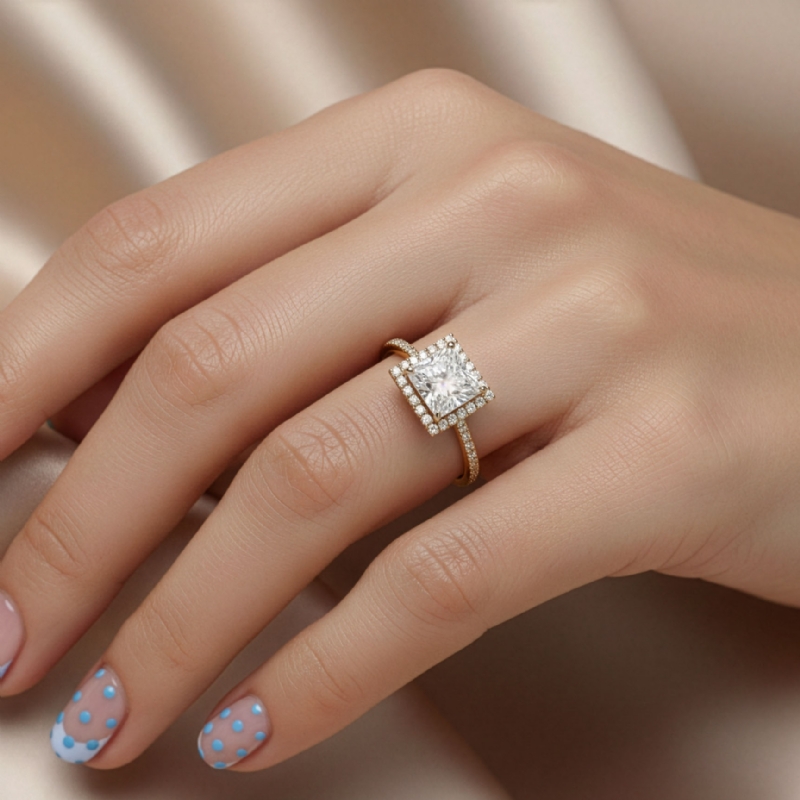  diamond Ring 14k Gold Yellow