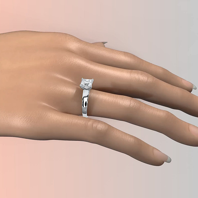  diamond Ring 14k Gold White