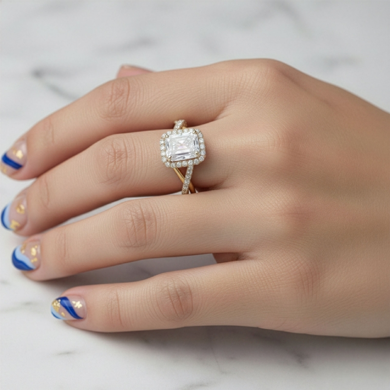  diamond Ring 14k Gold Yellow