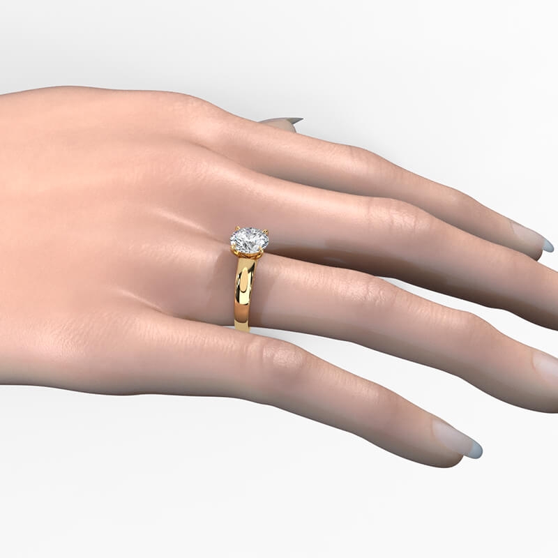  diamond Ring 14k Gold Yellow