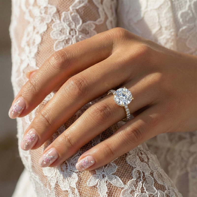  diamond Ring 18k Gold Yellow